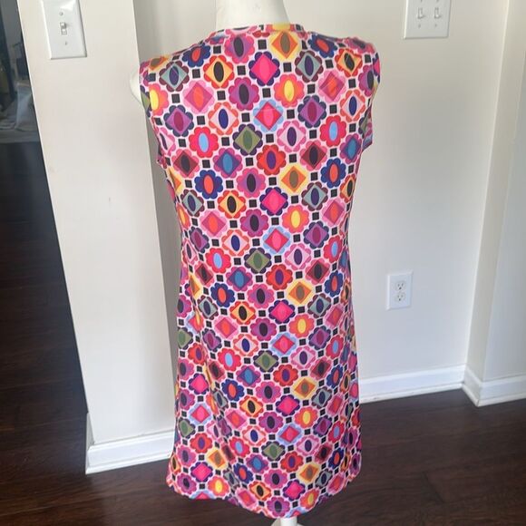 Lesley Evers Geometric Patterned Ida Dress S - Picture 3 of 5